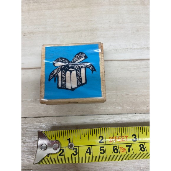 Vap Scrap Present Wood Mounted Rubber Stamp - Picture 4 of 5